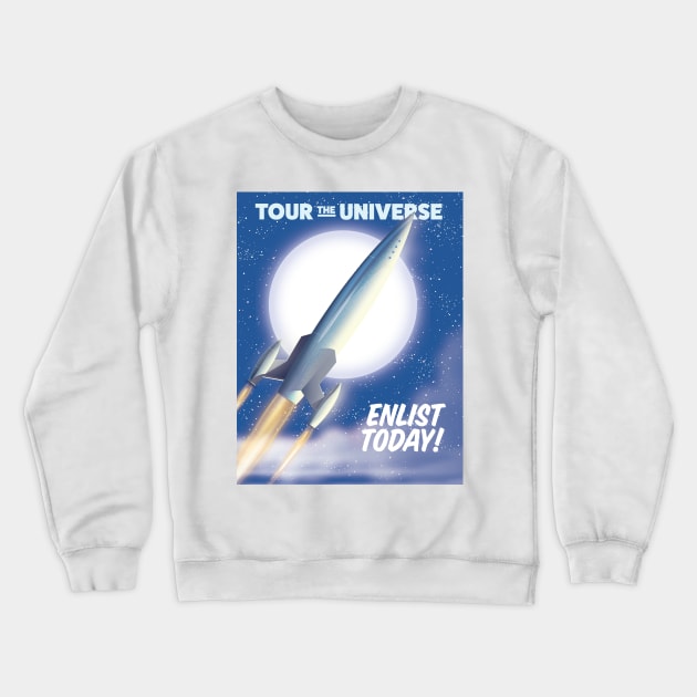 Tour The Universe Crewneck Sweatshirt by nickemporium1